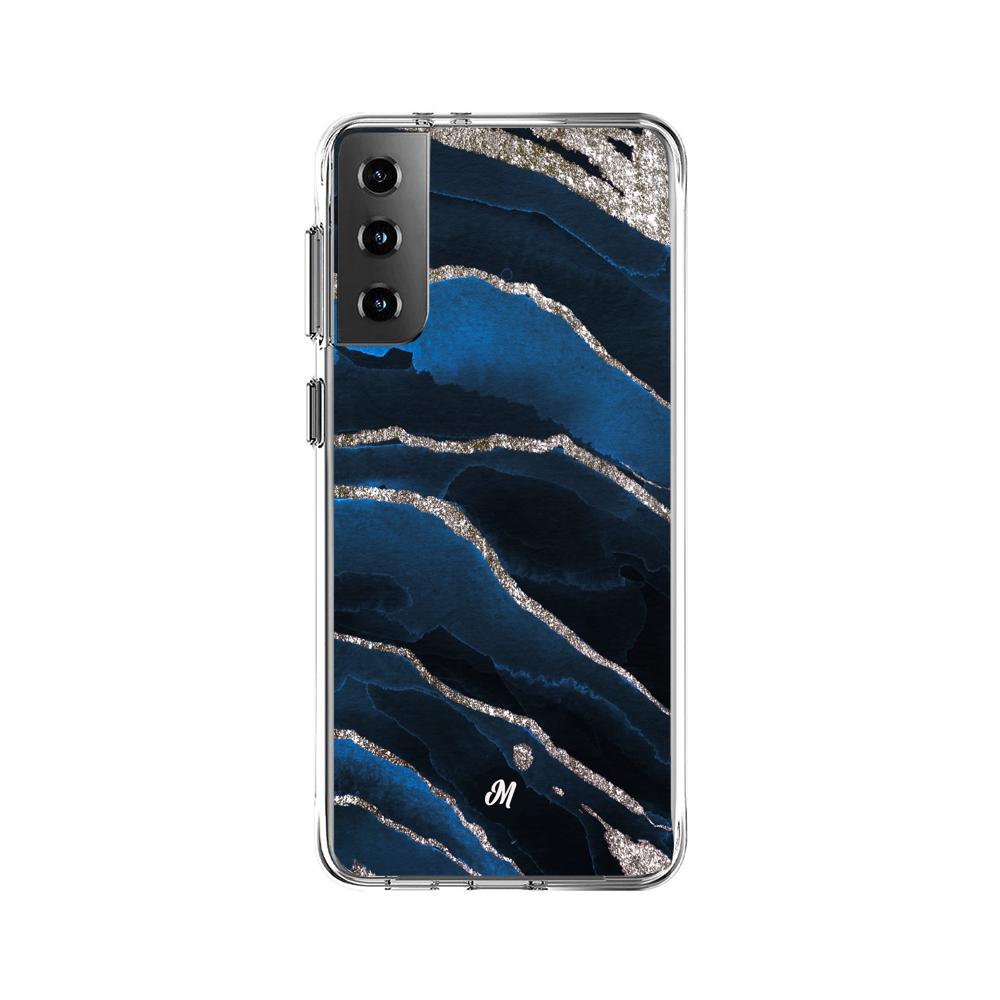 Cases para Samsung S21 Plus Marble Blue - Mandala Cases