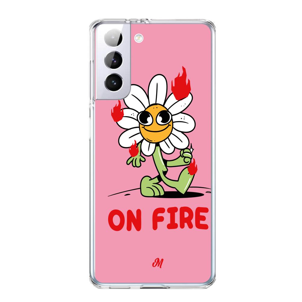 Cases para Samsung S21 Plus ON FIRE - Mandala Cases