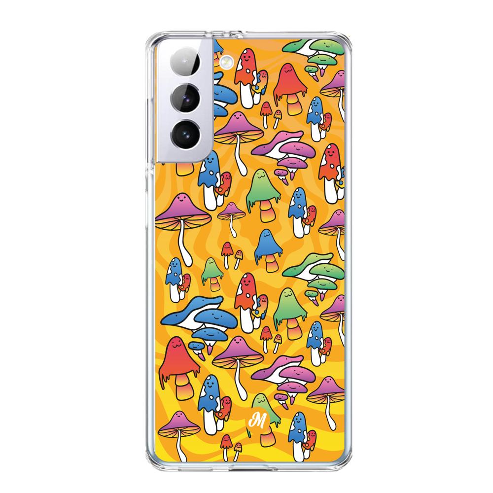 Cases para Samsung S21 Plus Color mushroom - Mandala Cases