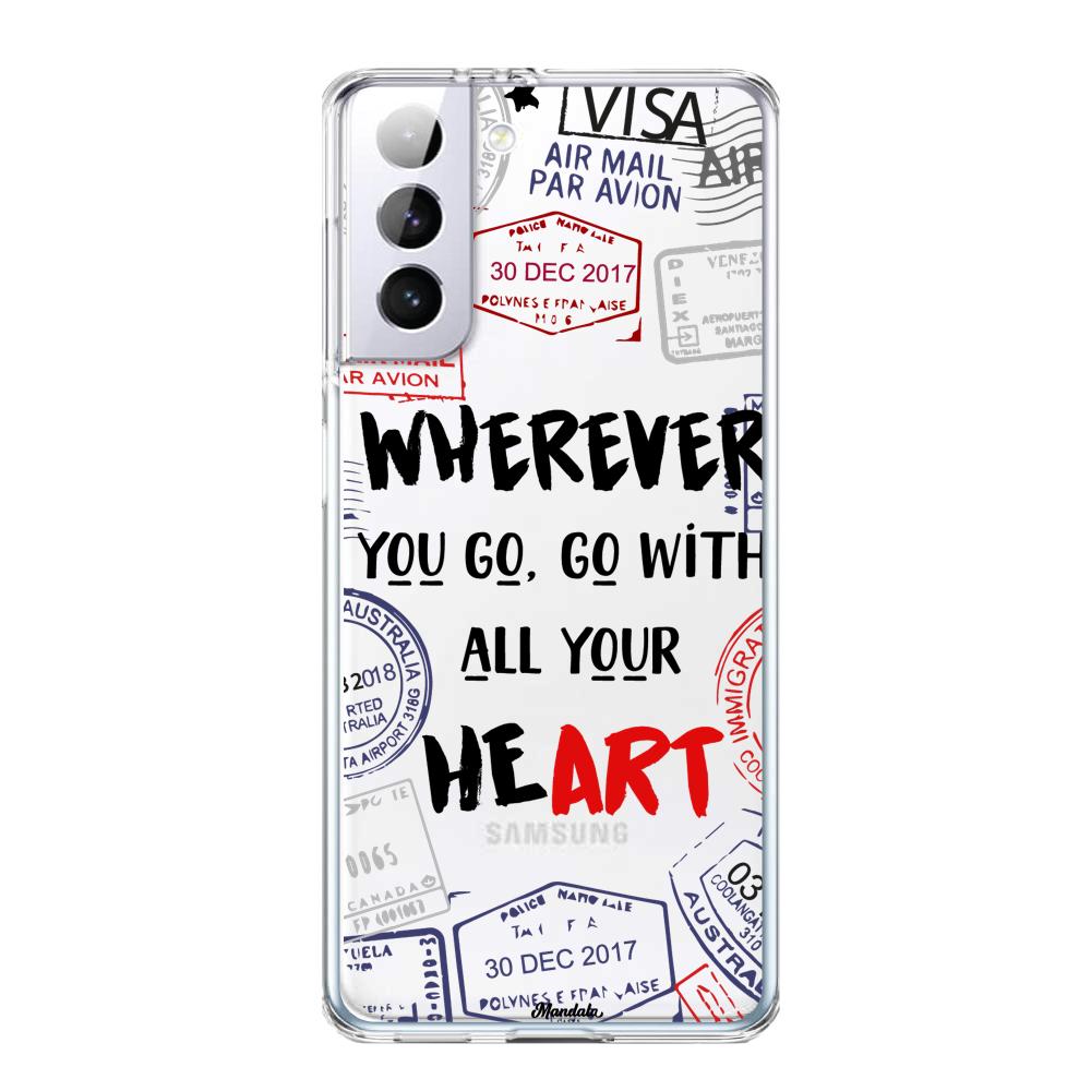 Case para Samsung S21 Plus Go With Your Heart - Mandala Cases