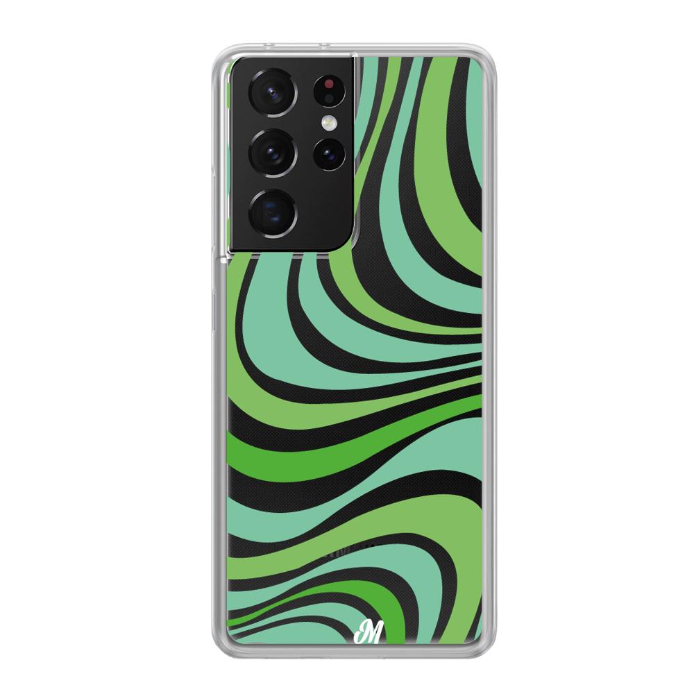 Case para Samsung S21 Ultra Groovy verde - Mandala Cases