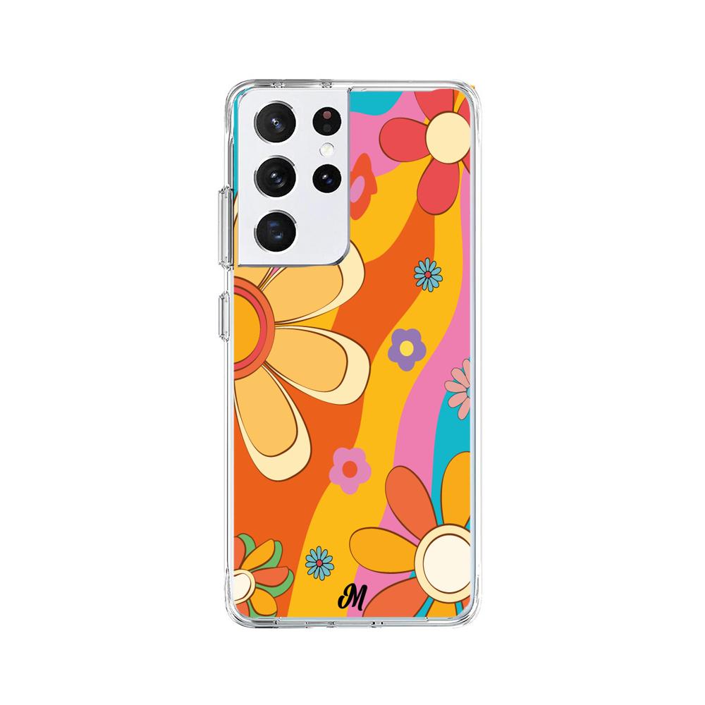 Case para Samsung S21 Ultra Hippie Flowers - Mandala Cases