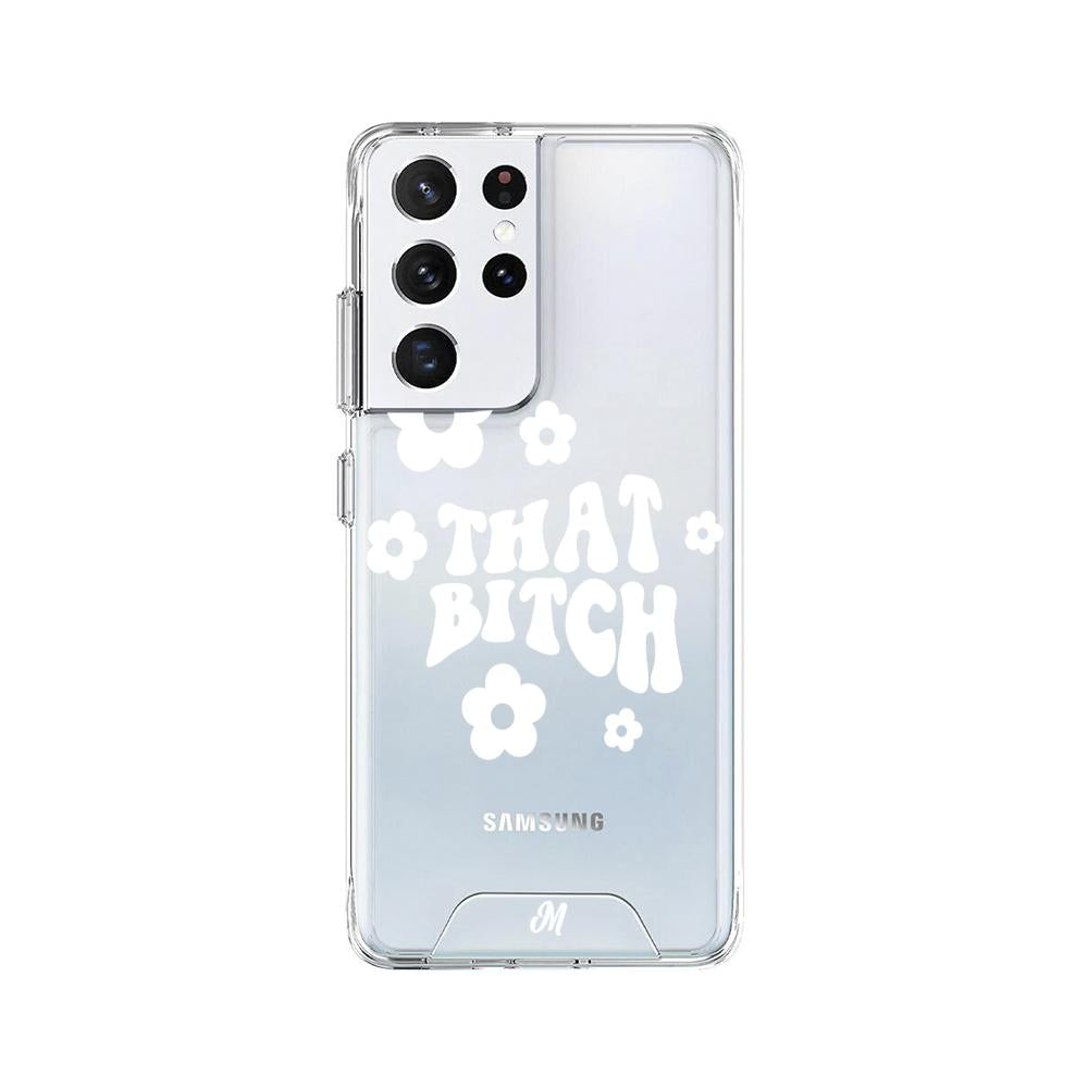 Case para Samsung S21 Ultra That bitch blanco - Mandala Cases