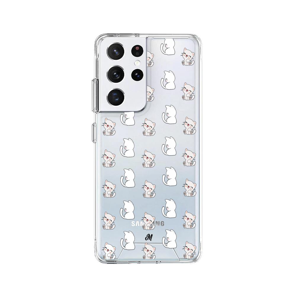 Case para Samsung S21 Ultra Little Cats - Mandala Cases