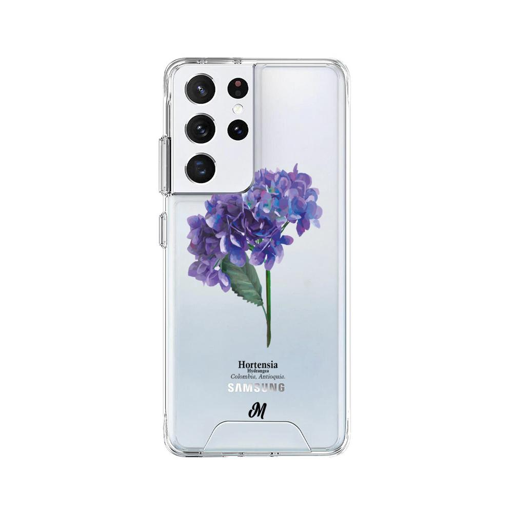 Case para Samsung S21 Ultra Hortensia lila - Mandala Cases