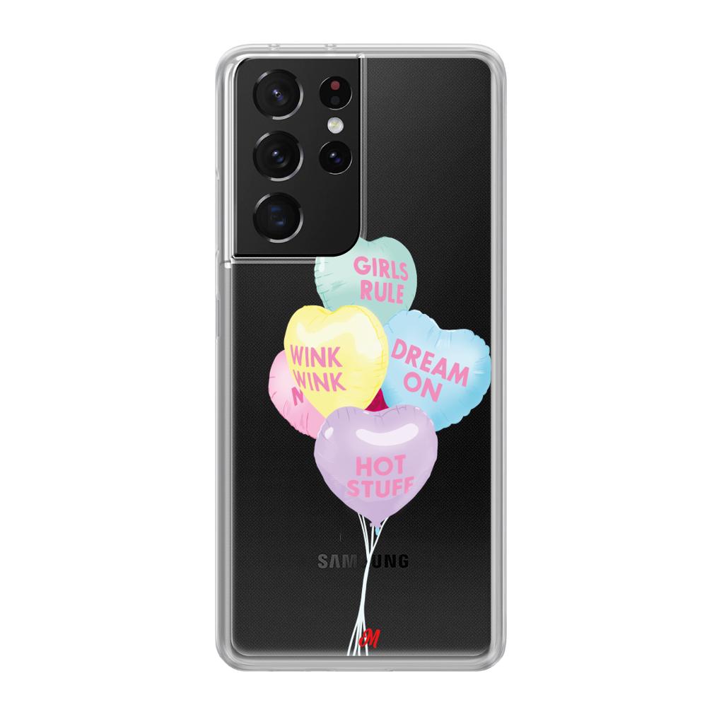 Case para Samsung S21 Ultra Lovely Balloons - Mandala Cases