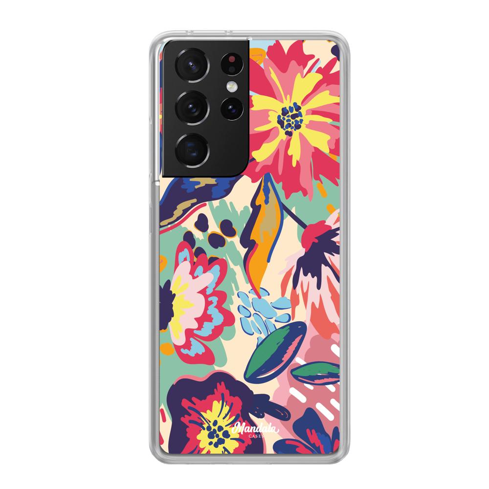 Estuches para Samsung S21 Ultra - Colors Flowers Case  - Mandala Cases