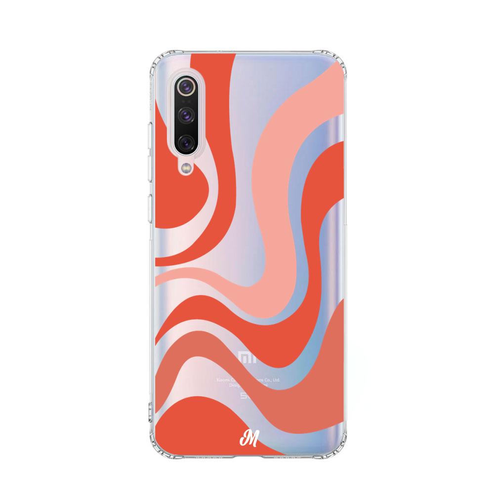 Case para Xiaomi Mi 9 Groovy rojo - Mandala Cases