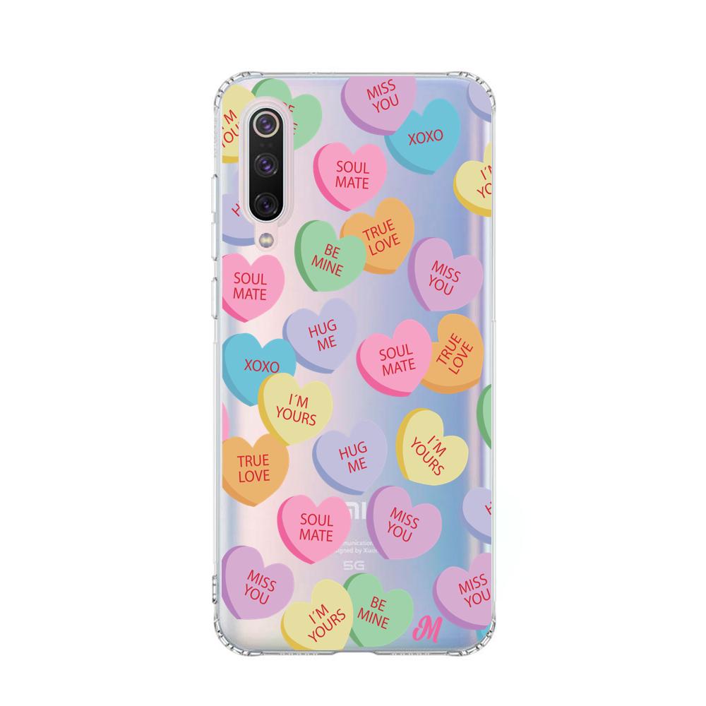 Case para Xiaomi Mi 9 Corazones de caramelo - Mandala Cases