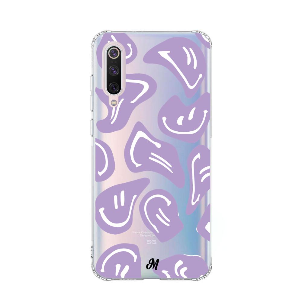Case para Xiaomi Mi 9 Happy Face Morado-  - Mandala Cases