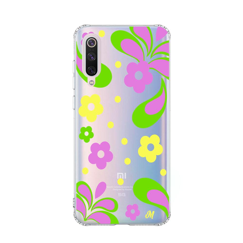 Case para Xiaomi Mi 9 Flores moradas aesthetic - Mandala Cases