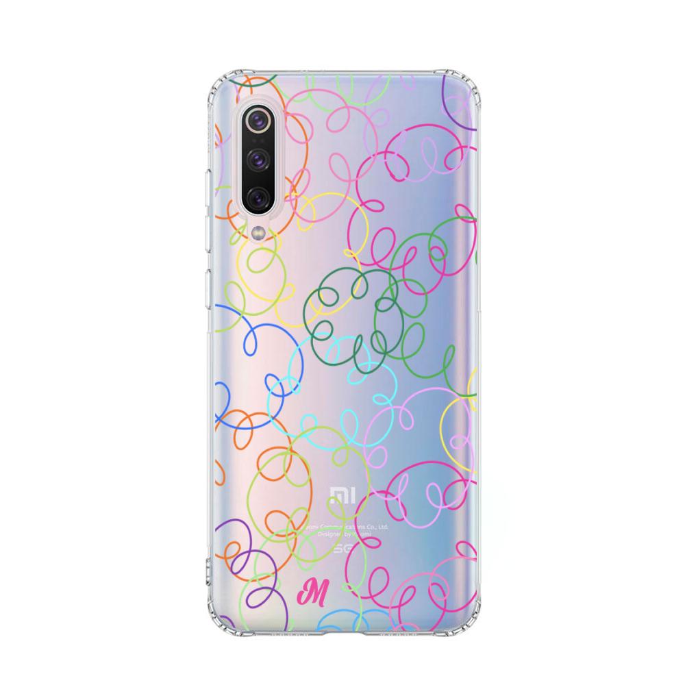 Case para Xiaomi Mi 9 Curly lines - Mandala Cases