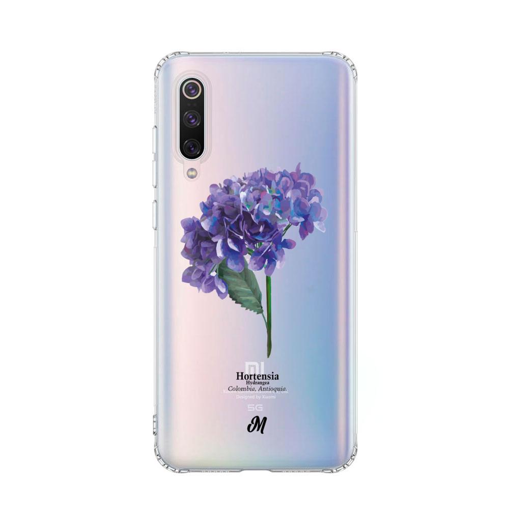 Case para Xiaomi Mi 9 Hortensia lila - Mandala Cases