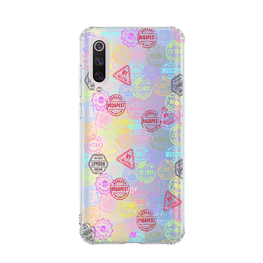 Case para Xiaomi Mi 9 Sellos viajeros - Mandala Cases