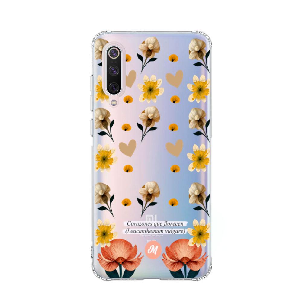 Cases para Xiaomi Mi 9 Corazones que florecen - Mandala Cases
