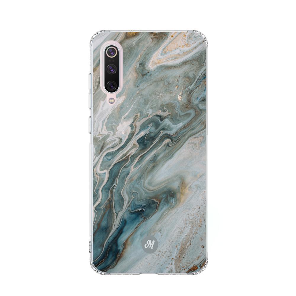 Cases para Xiaomi Mi 9 liquid marble gray - Mandala Cases