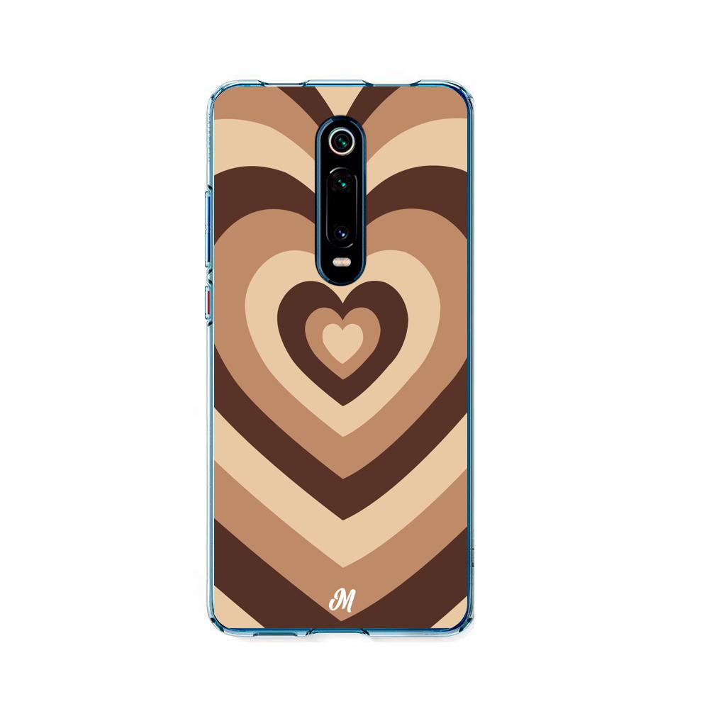 Case para Xiaomi Mi 9T / 9TPro Corazón café - Mandala Cases