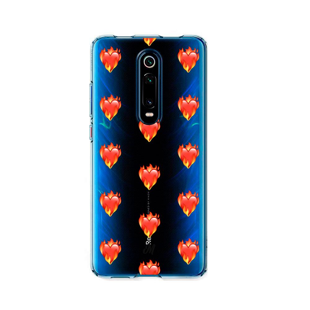 Case para Xiaomi Mi 9T / 9TPro de Corazón en llamas - Mandala Cases