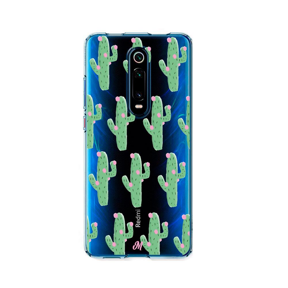 Case para Xiaomi Mi 9T / 9TPro Cactus Con Flor Rosa  - Mandala Cases