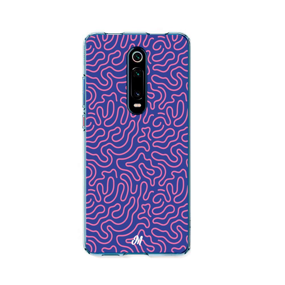 Case para Xiaomi Mi 9T / 9TPro Pink crazy lines - Mandala Cases