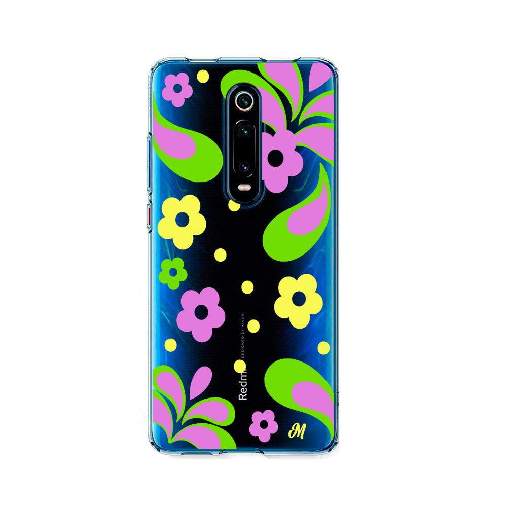 Case para Xiaomi Mi 9T / 9TPro Flores moradas aesthetic - Mandala Cases