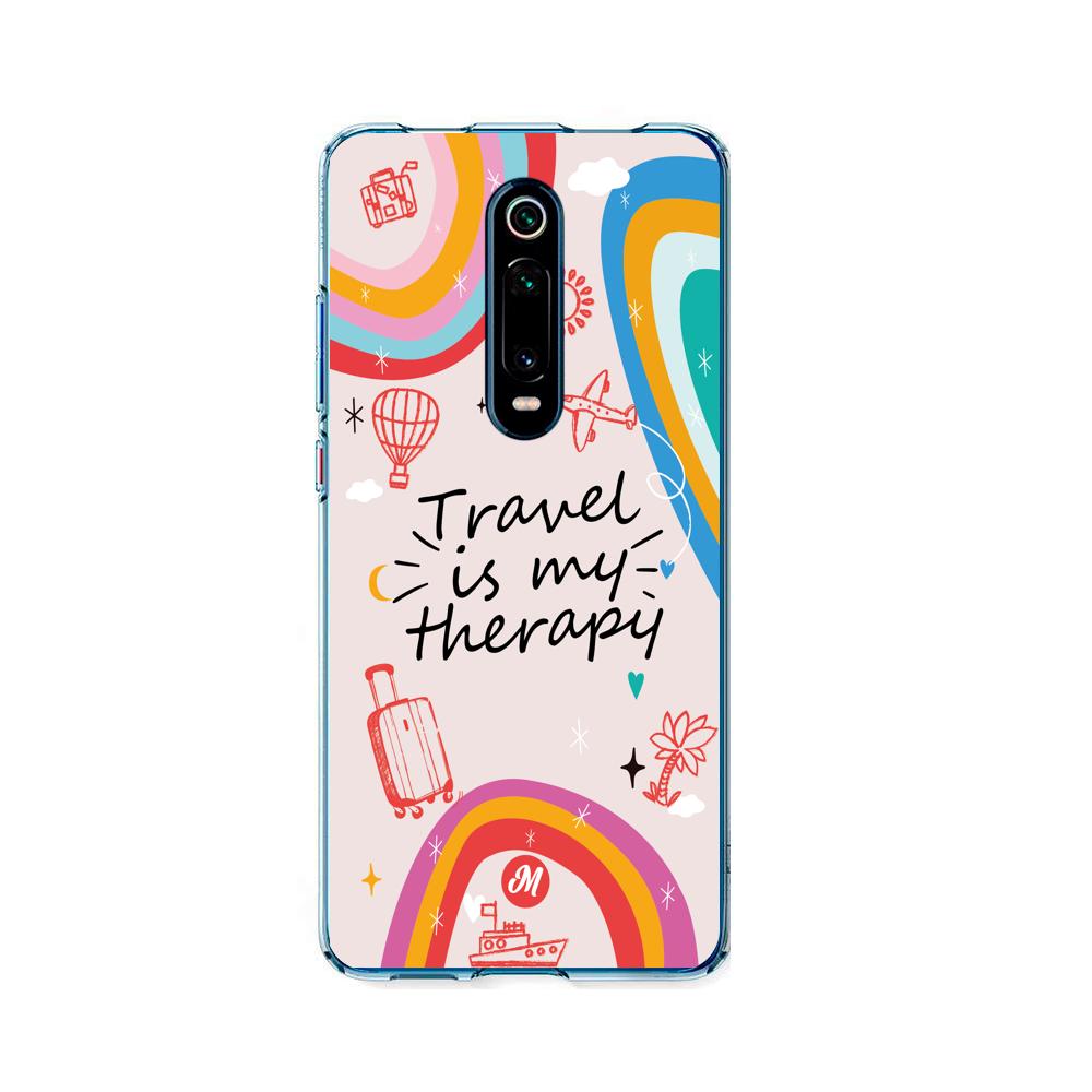 Cases para Xiaomi Mi 9T / 9TPro TRAVEL IS MY THERAPY - Mandala Cases