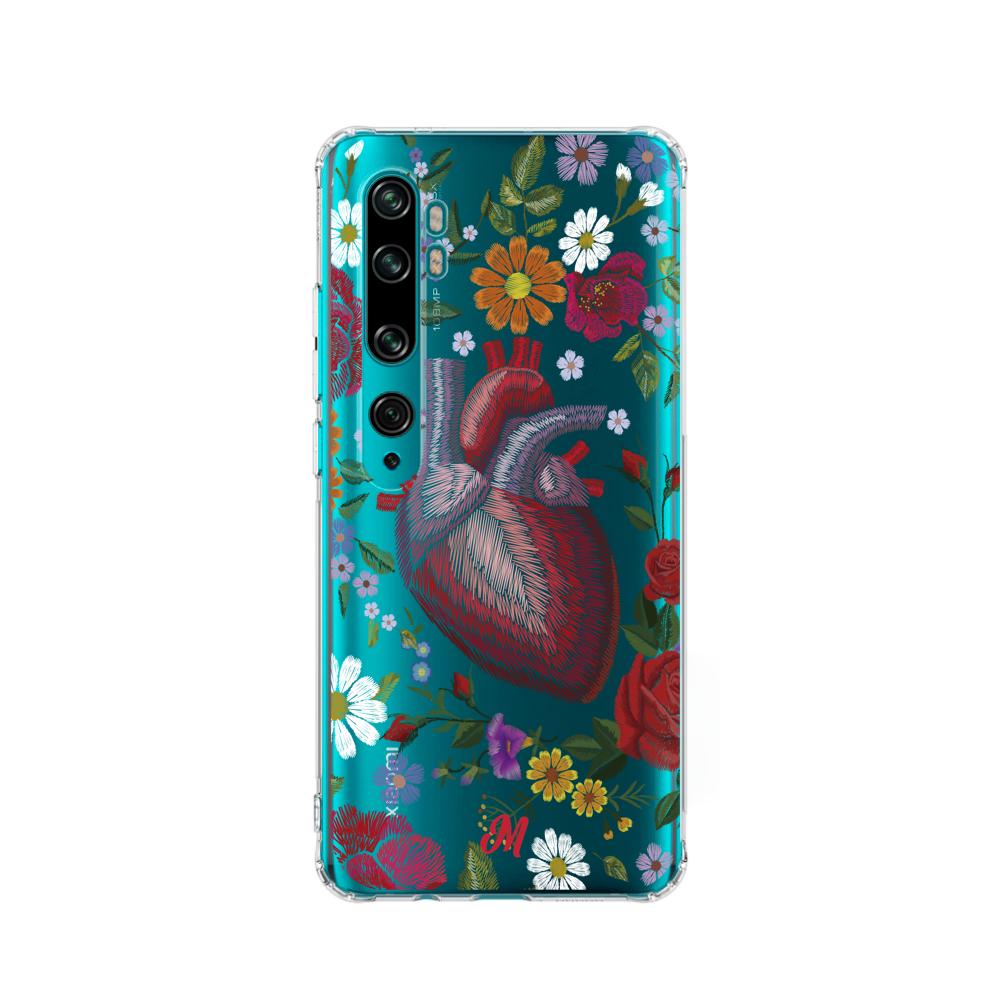 Case para Xiaomi Mi 10 / 10pro Funda Corazón con Flores - Mandala Cases