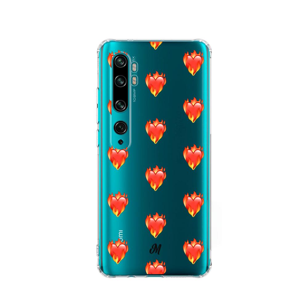 Case para Xiaomi Mi 10 / 10pro de Corazón en llamas - Mandala Cases