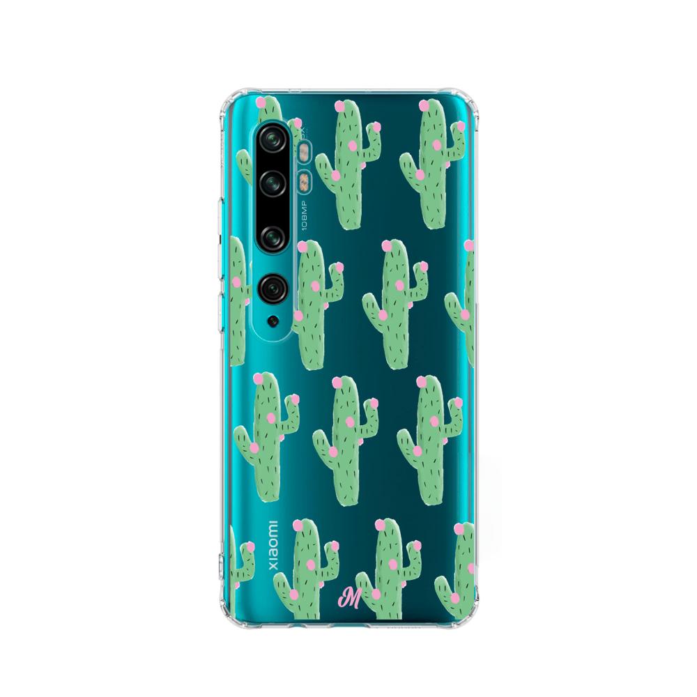 Case para Xiaomi Mi 10 / 10pro Cactus Con Flor Rosa  - Mandala Cases