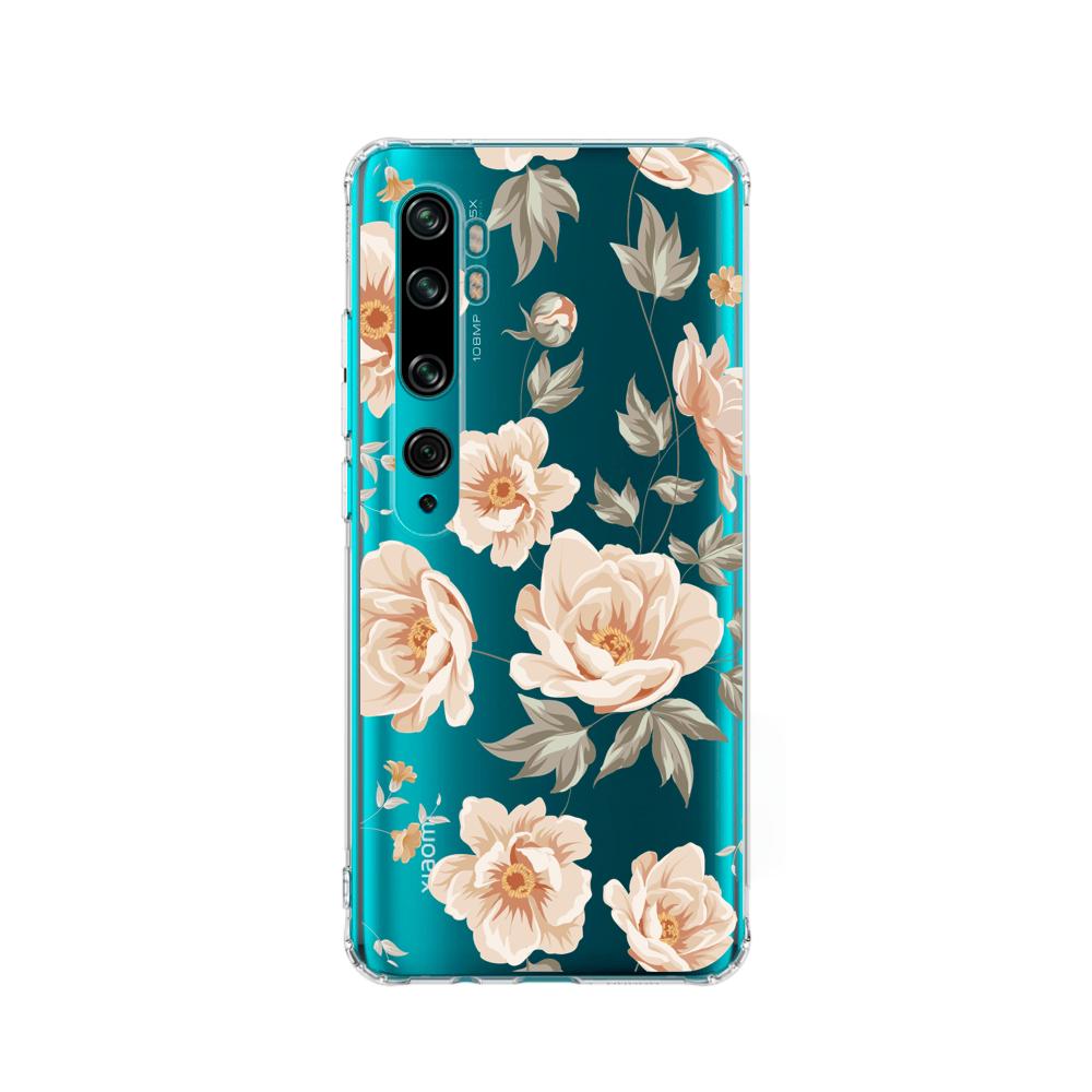 Case para Xiaomi Mi 10 / 10pro de Flores Beige - Mandala Cases