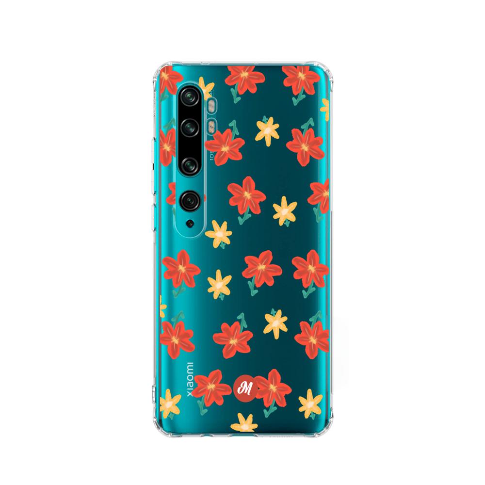 Cases para Xiaomi Mi 10 / 10pro RED FLOWERS - Mandala Cases