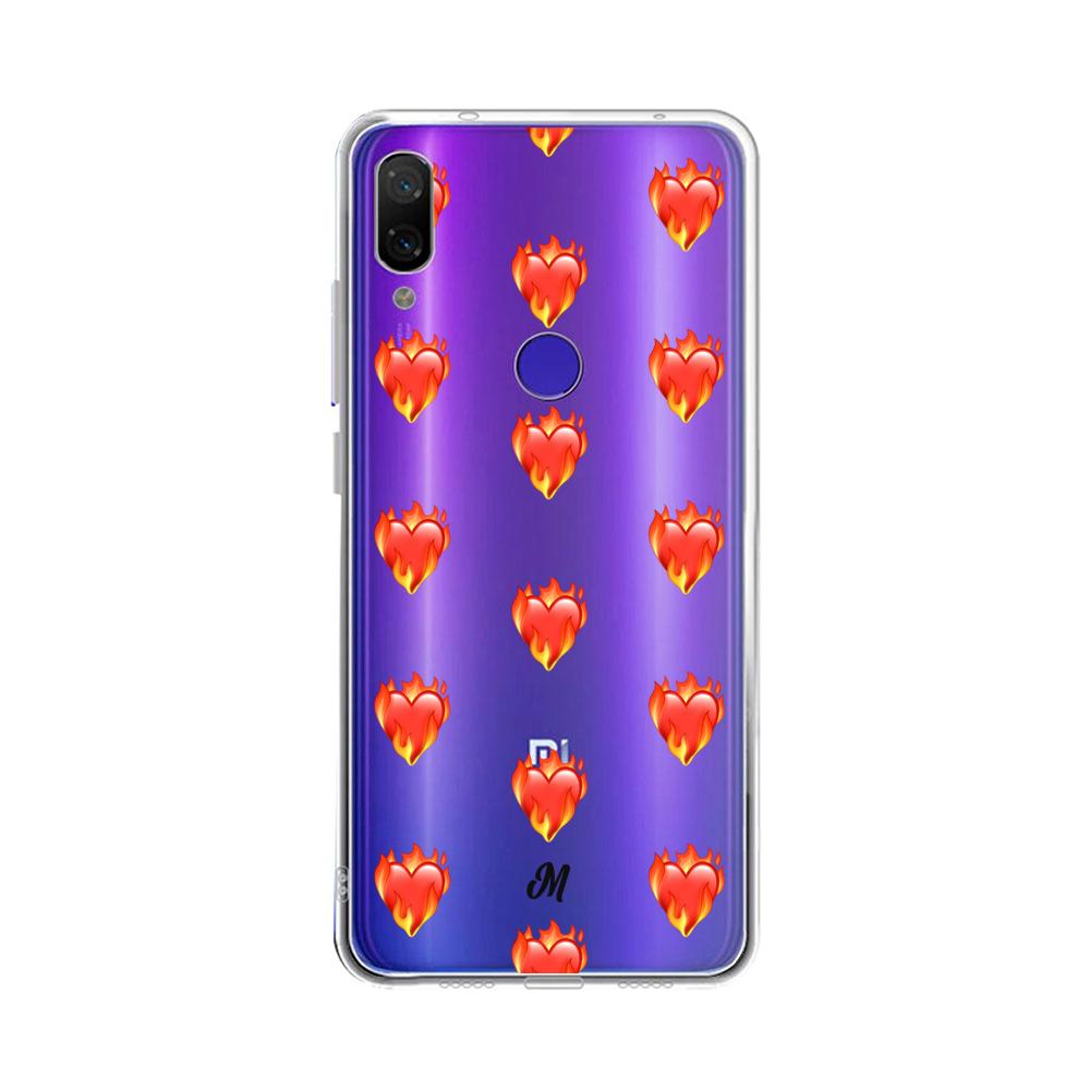 Case para Xiaomi Redmi note 7 de Corazón en llamas - Mandala Cases