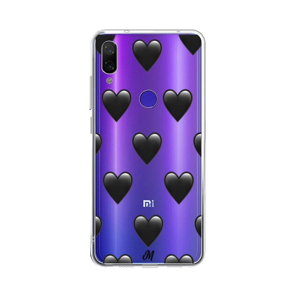 Case para Xiaomi Redmi note 7 de Corazón Negro - Mandala Cases