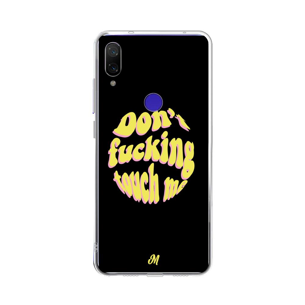 Case para Xiaomi Redmi note 7 Don't fucking touch me amarillo - Mandala Cases