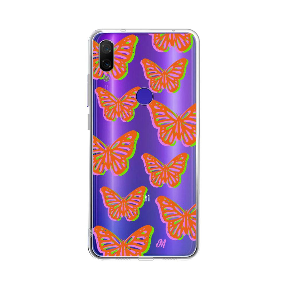 Case para Xiaomi Redmi note 7 Mariposas rojas aesthetic - Mandala Cases
