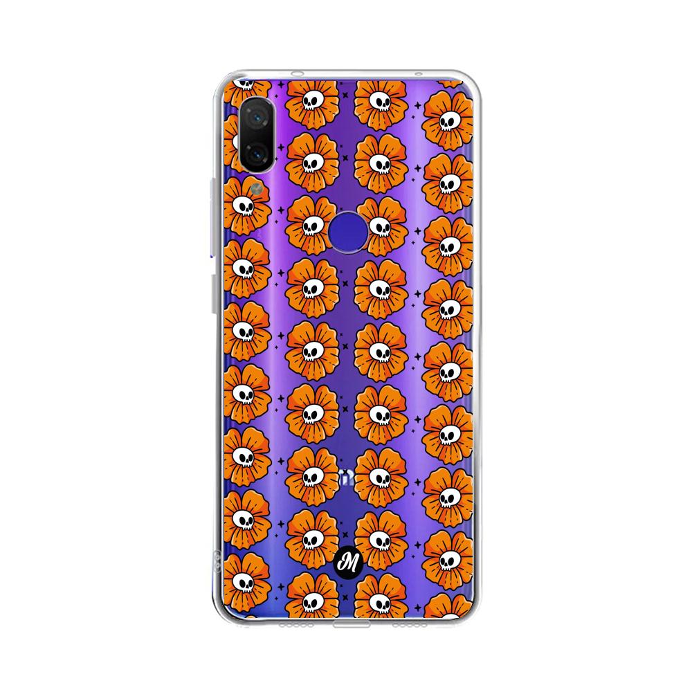Cases para Xiaomi Redmi note 7 Flor Calavera - Mandala Cases