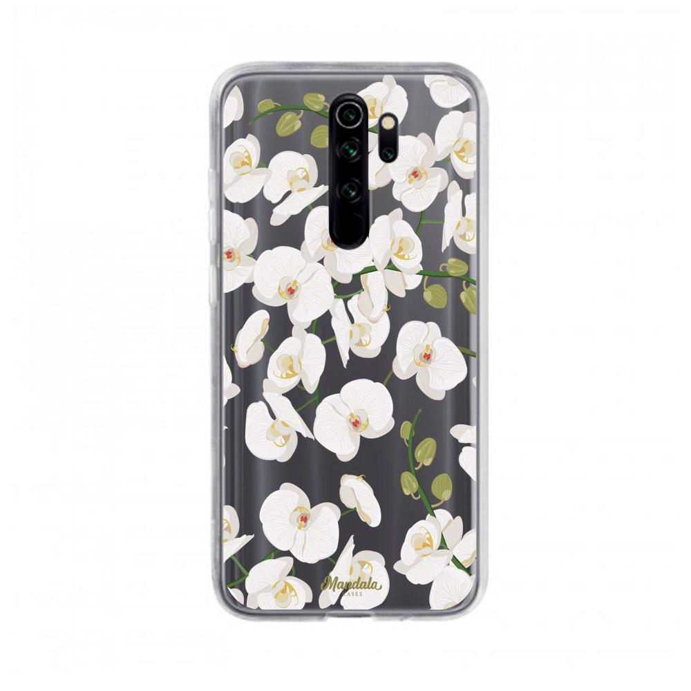 Case para Xiaomi note 8 pro Funda Orquídeas  - Mandala Cases