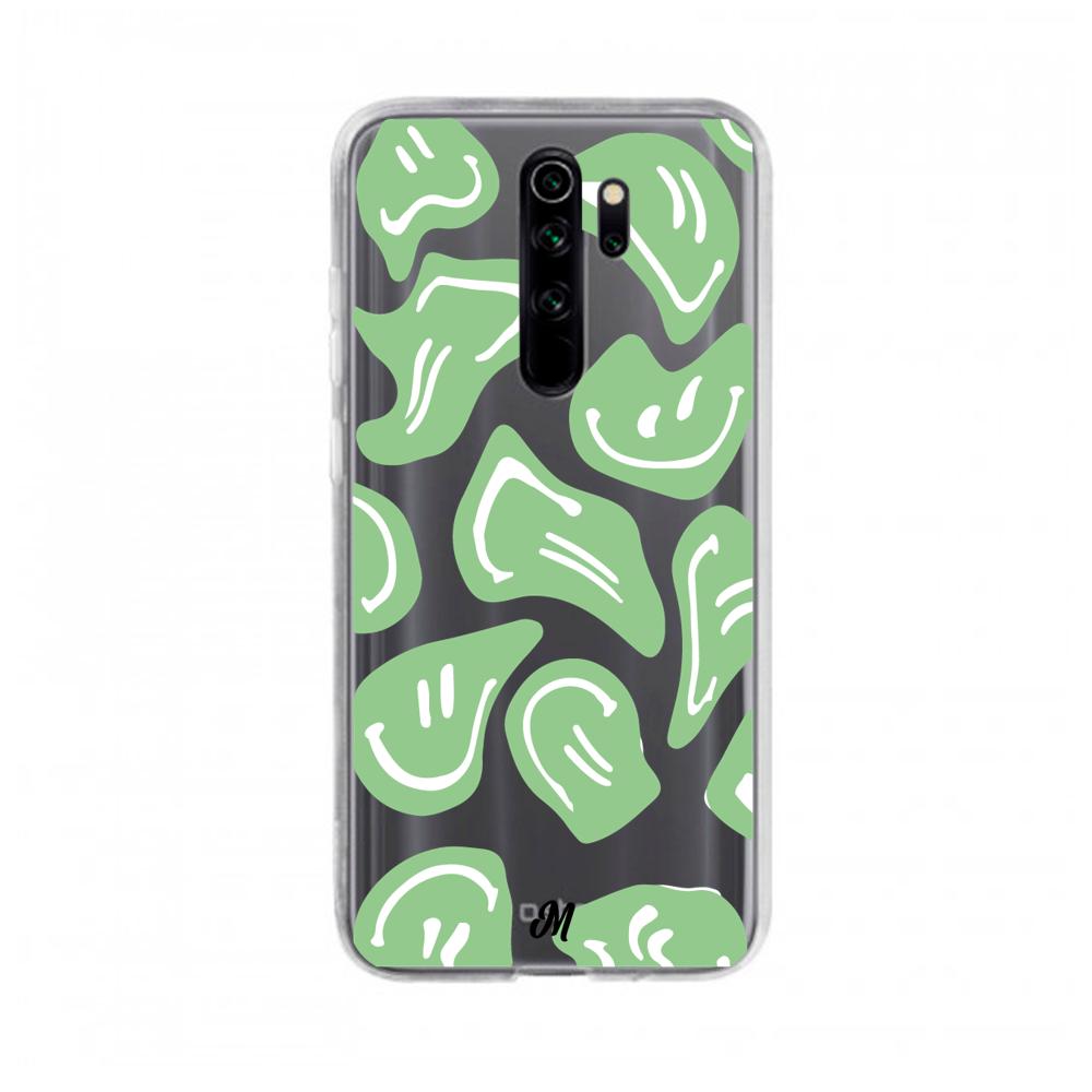 Case para Xiaomi note 8 pro Happy Face Verde-  - Mandala Cases