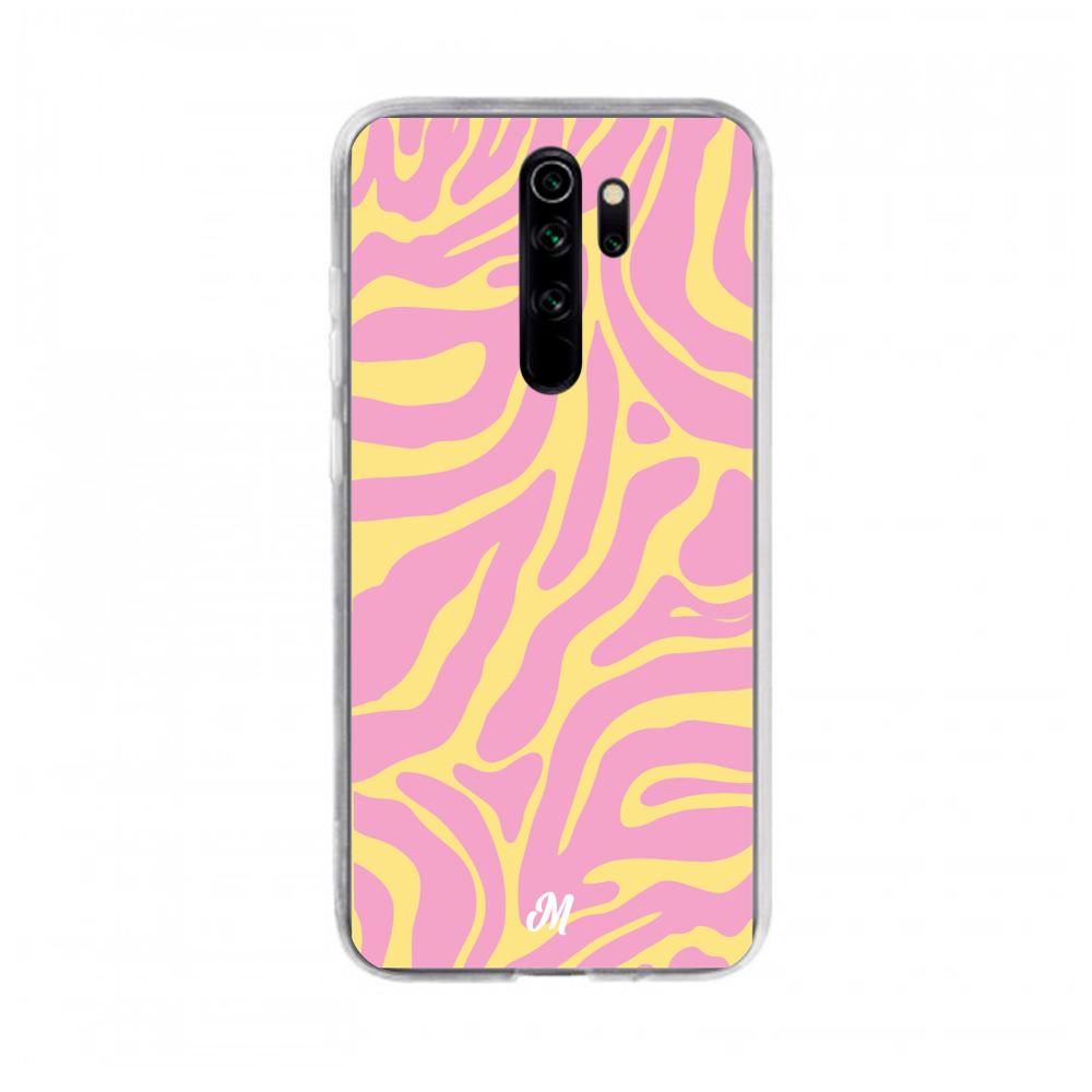 Case para Xiaomi note 8 pro Lineas rosa y amarillo - Mandala Cases