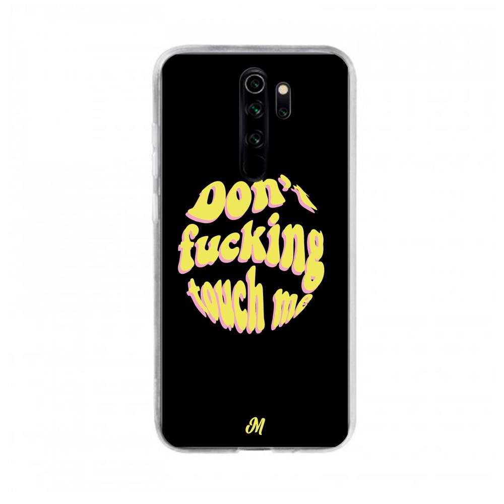 Case para Xiaomi note 8 pro Don't fucking touch me amarillo - Mandala Cases