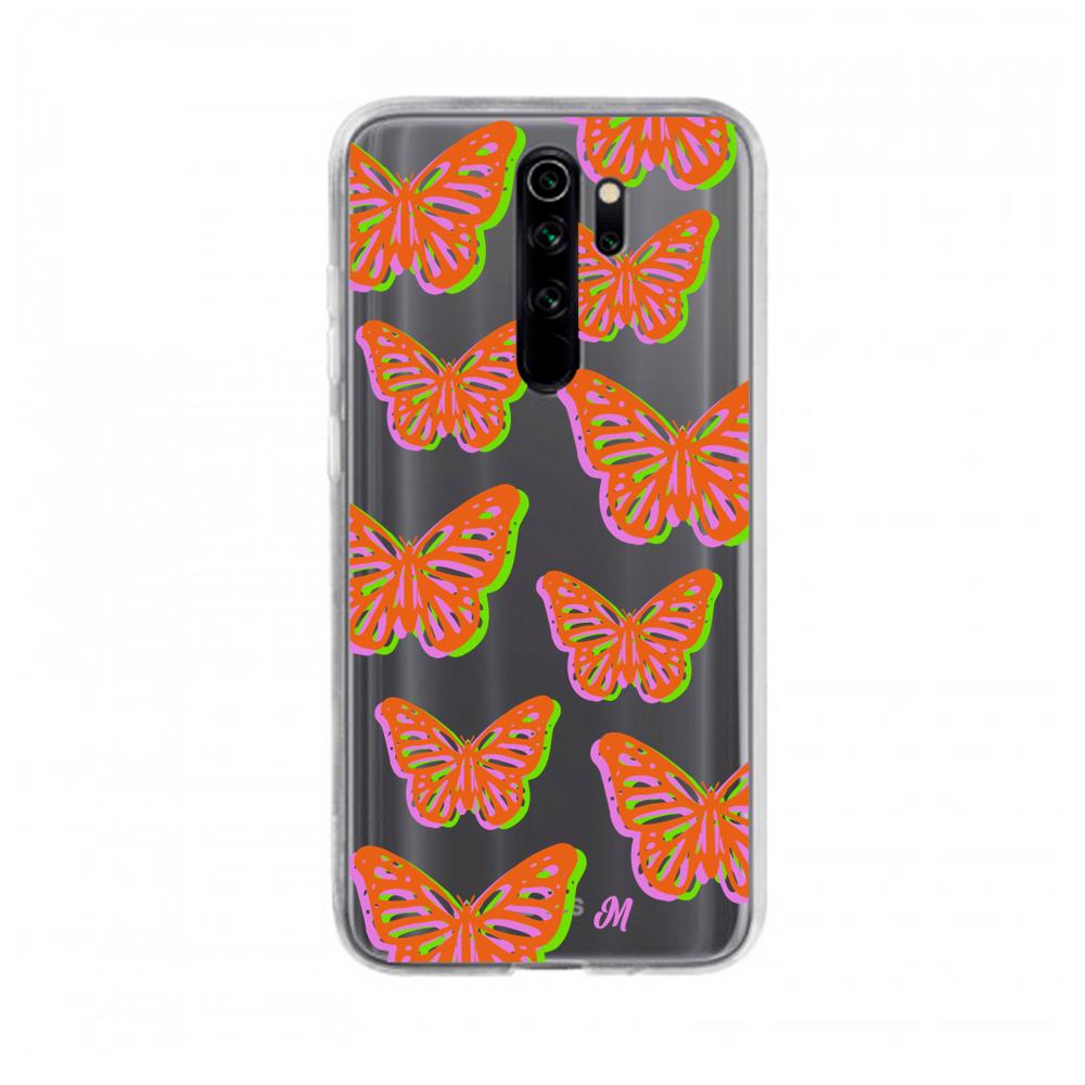Case para Xiaomi note 8 pro Mariposas rojas aesthetic - Mandala Cases