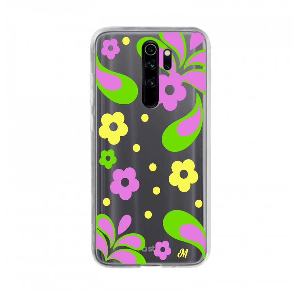 Case para Xiaomi note 8 pro Flores moradas aesthetic - Mandala Cases