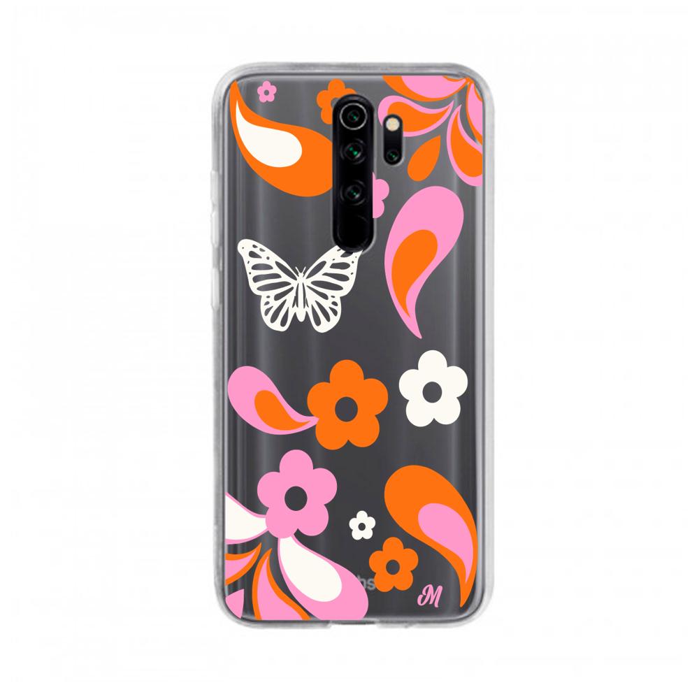 Case para Xiaomi note 8 pro Flores rojas aesthetic - Mandala Cases