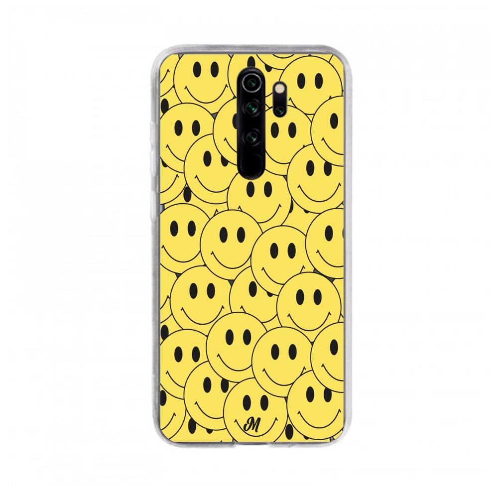Case para Xiaomi note 8 pro Yellow happy faces - Mandala Cases