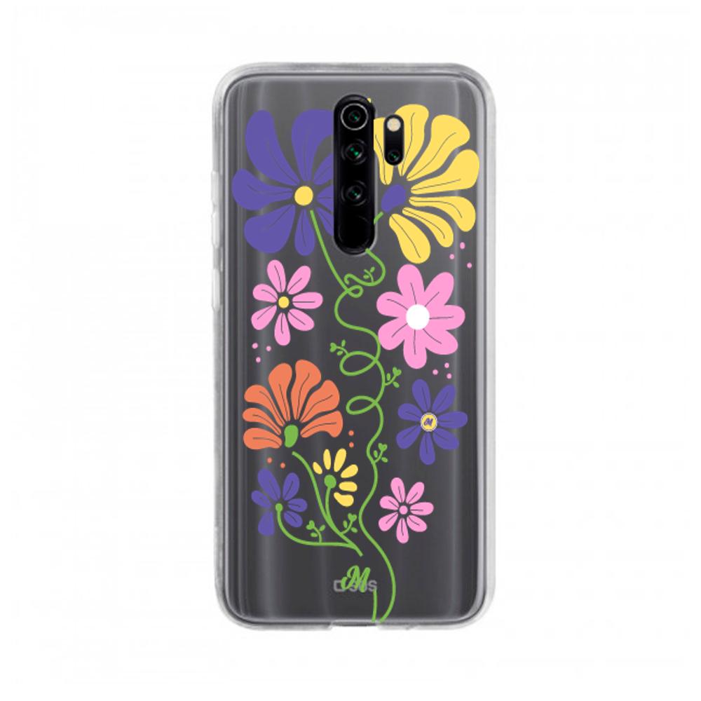 Case para Xiaomi note 8 pro Flores abstractas - Mandala Cases