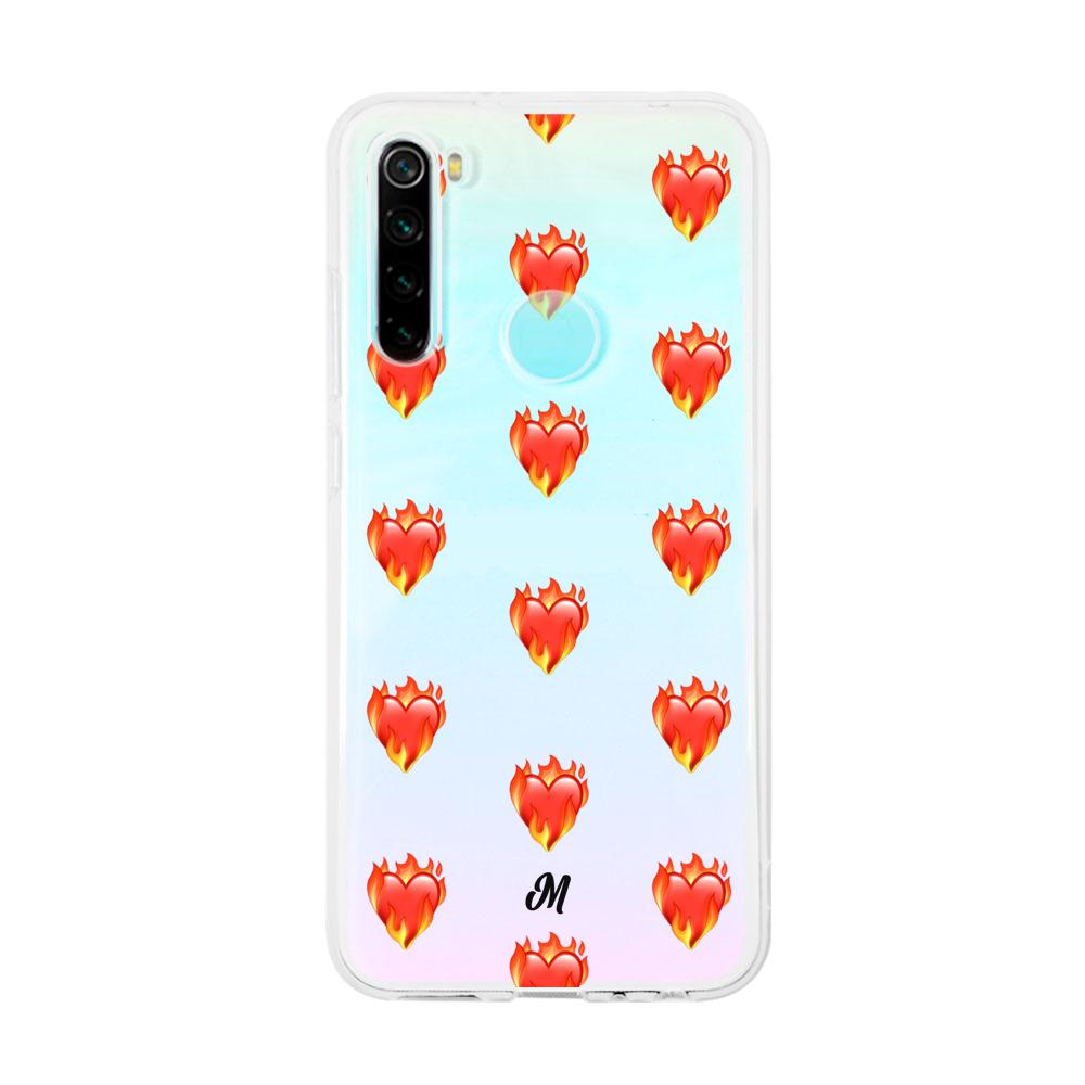 Case para Xiaomi redmi note 8 de Corazón en llamas - Mandala Cases