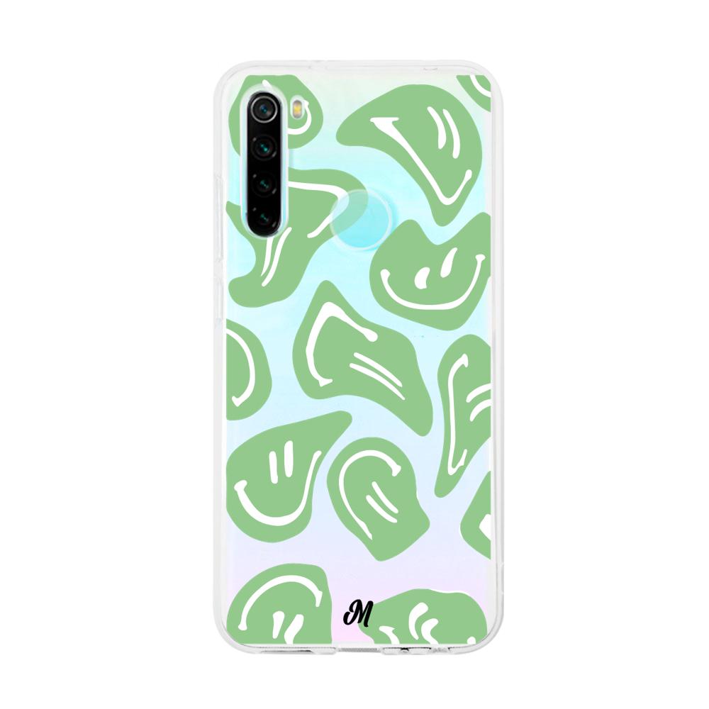 Case para Xiaomi redmi note 8 Happy Face Verde-  - Mandala Cases