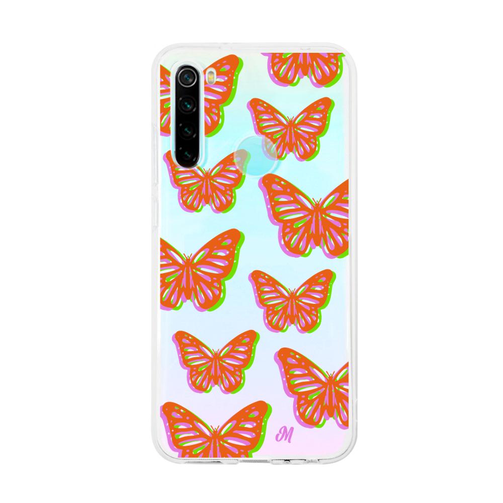 Case para Xiaomi redmi note 8 Mariposas rojas aesthetic - Mandala Cases