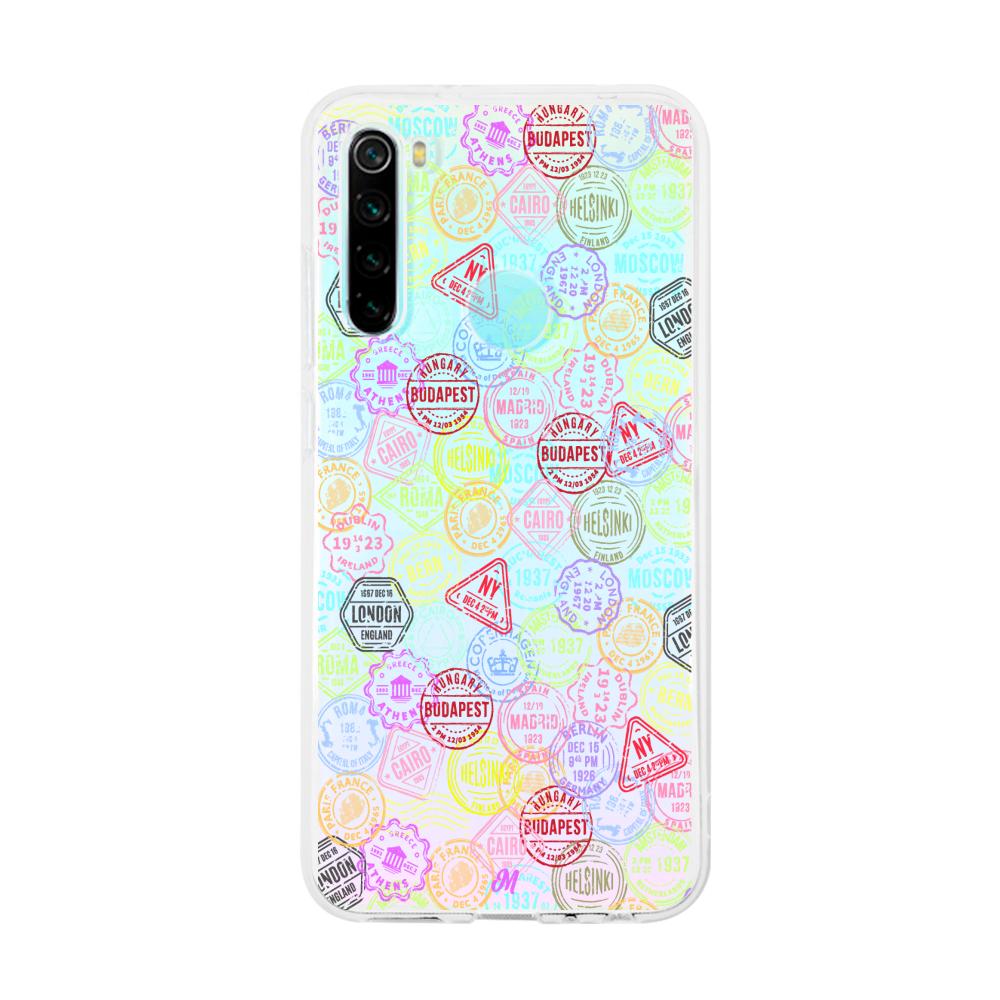 Case para Xiaomi redmi note 8 Sellos viajeros - Mandala Cases