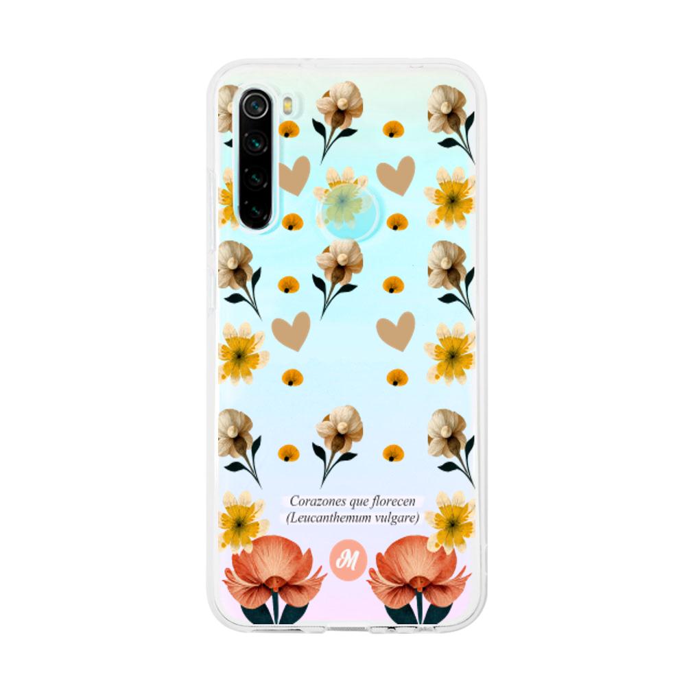 Cases para Xiaomi redmi note 8 Corazones que florecen - Mandala Cases